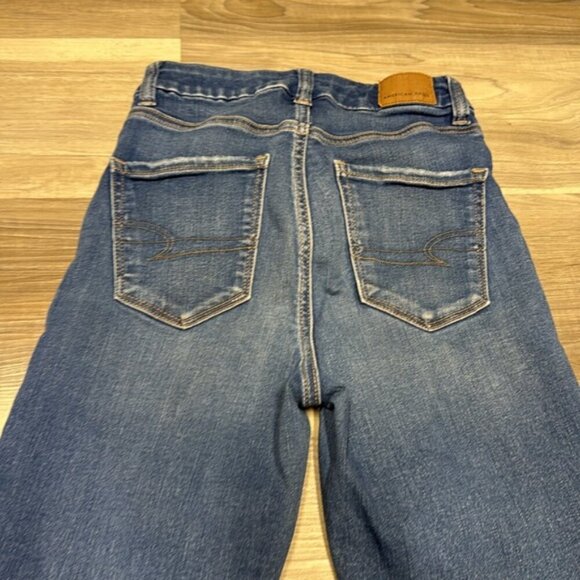 American Eagle Outfitters Curvy Hi-Rise Jegging - Blue size 0 - Picture 11 of 11